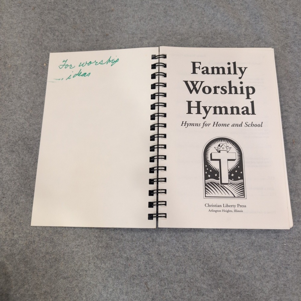 Family Worship‎ Hymnal Christian Liberty Press Spiral Bound 1999 Blue Songbook - Picture 2 of 3